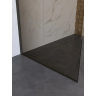 Душевая перегородка BELBAGNO UNO-L-1-TB-100-BR-GM 1000x2000 мм оружейная сталь