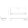 Душевая перегородка BELBAGNO UNO-L-1-TB-70-C-Cr 700x2000 мм хром