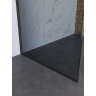 Душевая перегородка BELBAGNO UNO UNO-L-1-TB-110-GR-Cr 110 см, профиль хром, стекло графитовое