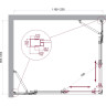 Душевой уголок BELBAGNO LUCE-AH-22-120/100-P-Cr