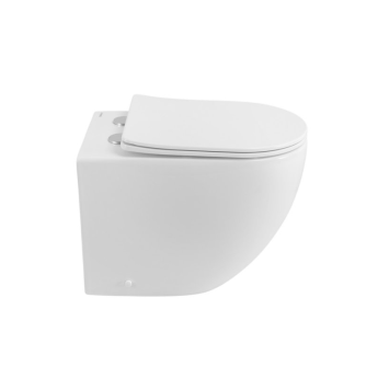 Унитаз приставной BELBAGNO BB2141CB-TOR/SC безободковый с сиденьем дюропласт